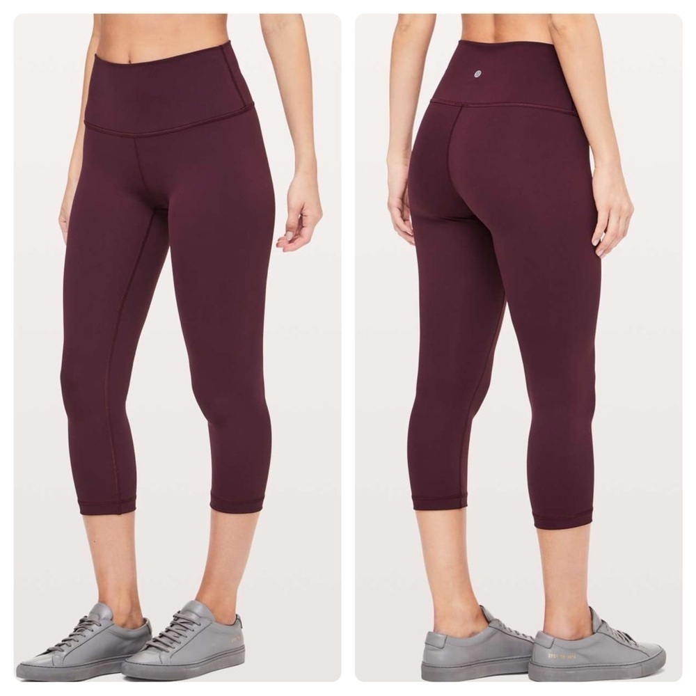 Lululemon Wunder Under Crop (Hi-Rise) Full-On Luxtreme 21" Dark Adobe
